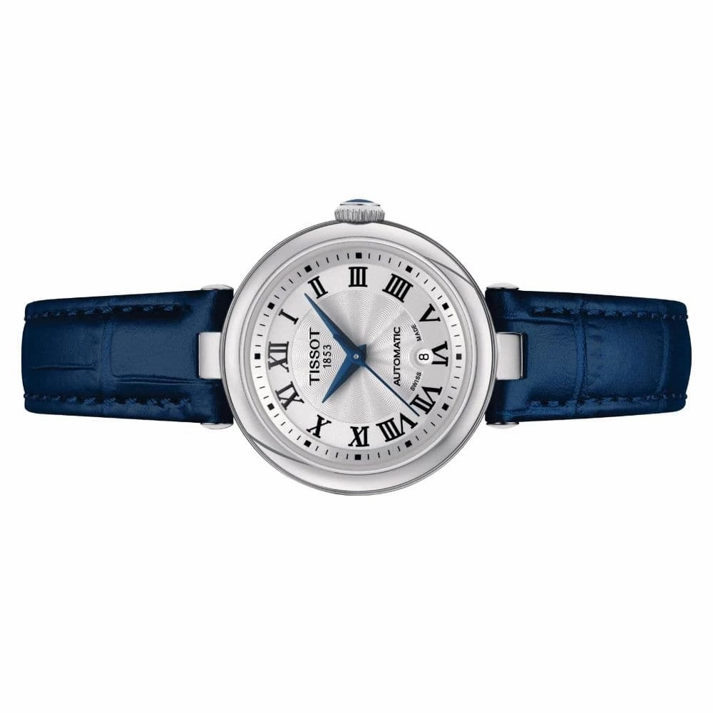    AUTOMATIC BELLISSIMA BLUE LEATHER WOMEN'S WATCH T1262071601300