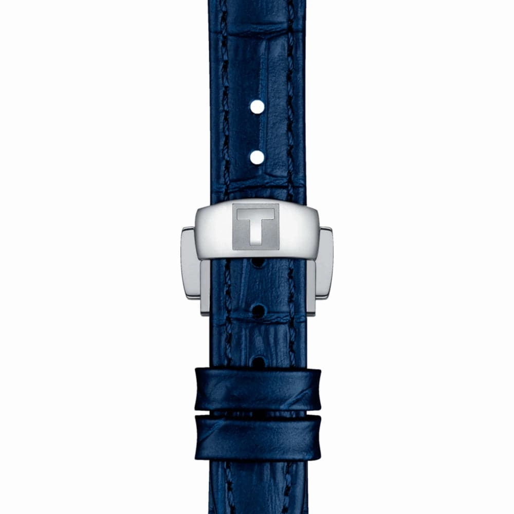    AUTOMATIC BELLISSIMA BLUE LEATHER WOMEN'S WATCH T1262071601300
