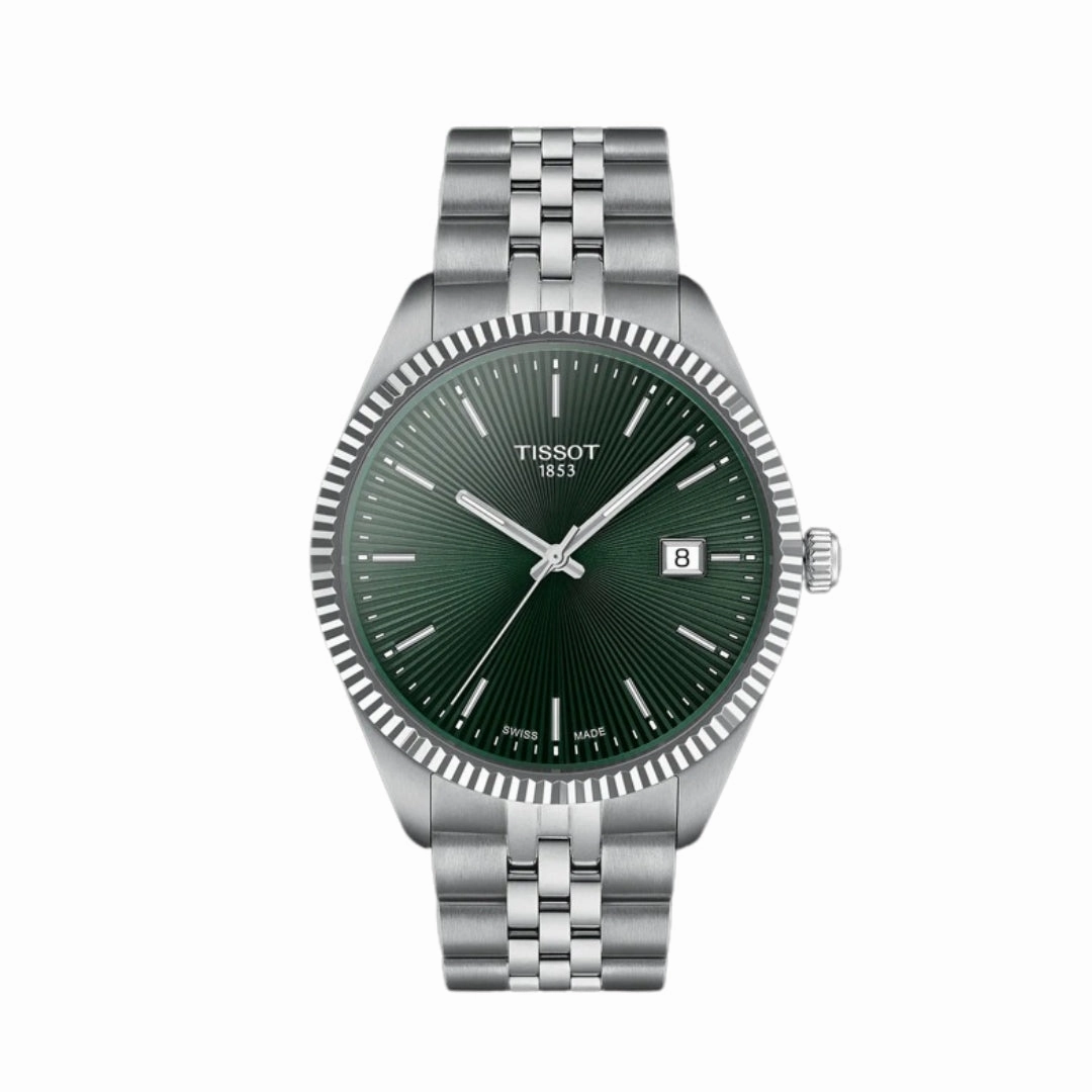    BALLADE 40mm GREEN DIAL STEEL STRAP WATCH T1564101109100 timex watches for men,timex watches for women