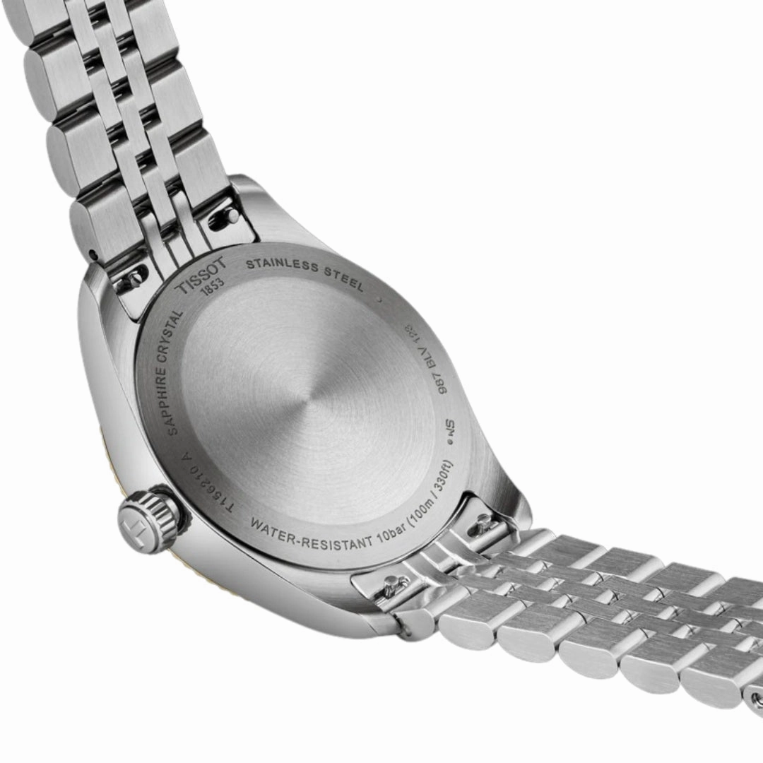    BALLADE 40mm GREEN DIAL STEEL STRAP WATCH T1564101109100