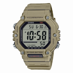   Digital Illuminator Grey Dial Khaki Resin Band Watch AE1600H-5A 