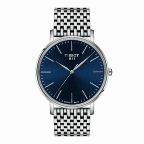   Every Time Blue Dial Silver Stainless Steel Strap Men Watch T1434101104100 timex watches for men,timex watches for women
