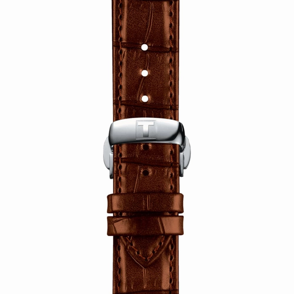    LE LOCLE POWERMATIC 80 BROWN LEATHER MEN WATCH T0064071603301