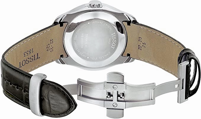    Men's T0354101605100 Couturier Black Dial Strap Watch