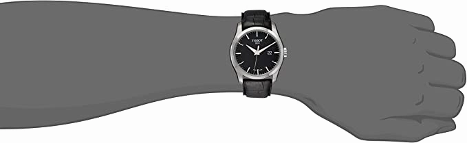    Men's T0354101605100 Couturier Black Dial Strap Watch