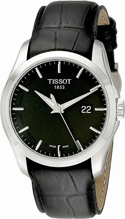   Men's T0354101605100 Couturier Black Dial Strap Watch    affordable watches    limited edition watches luxury watches