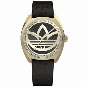   Men's Watch - Originals Black and Gold Tone Dial Leather Strap | AOFH22512 men's watches best men's watches under $500 affordable men's watches men watches classic