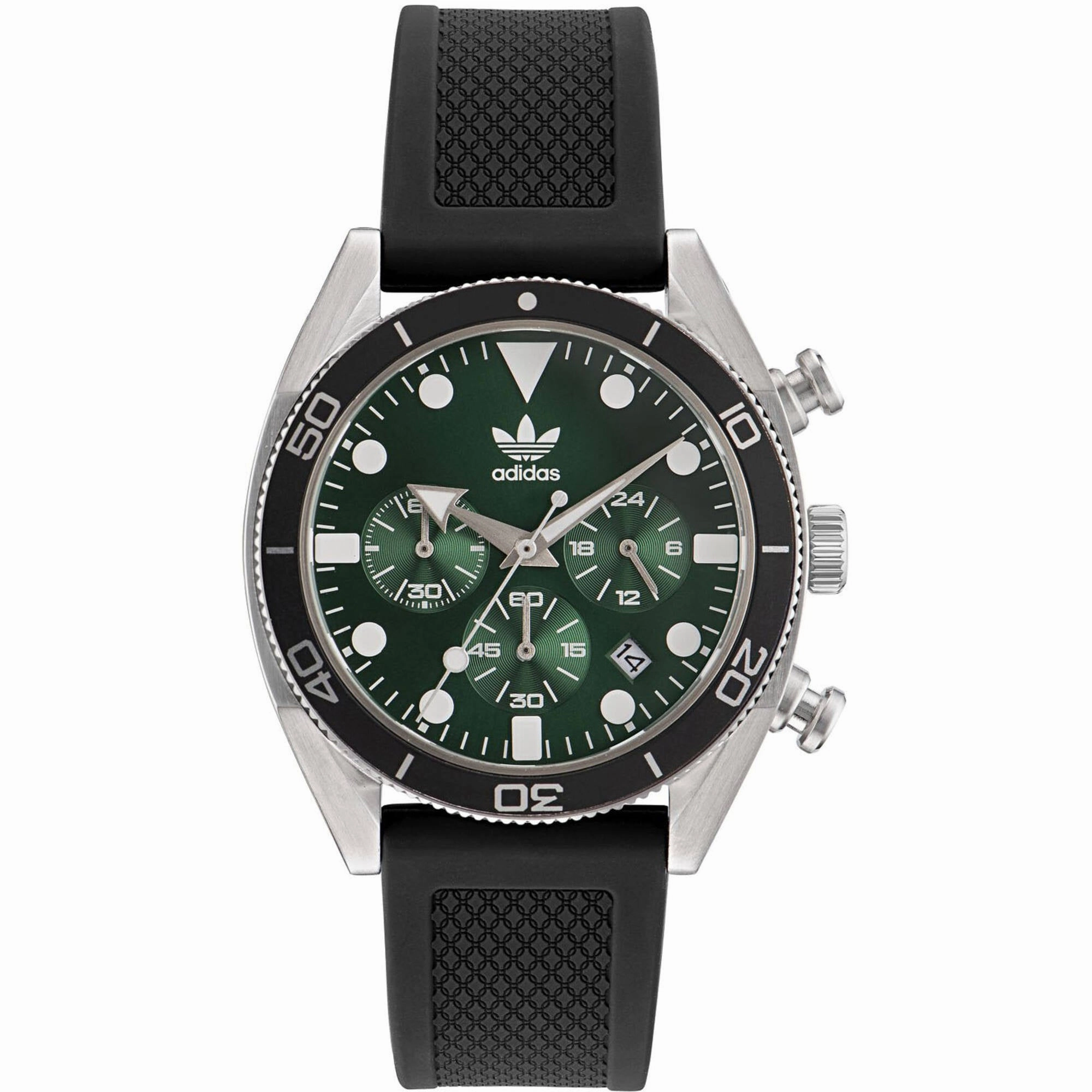    Men's Watch - Originals Chronometer Green Dial Black Rubber Strap | AOFH23005 men's watches best men's watches under $500 affordable men's watches men watches classic