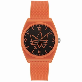    Men's Watch - Originals Quartz Black Dial Orange Rubber Strap | AOST22562 