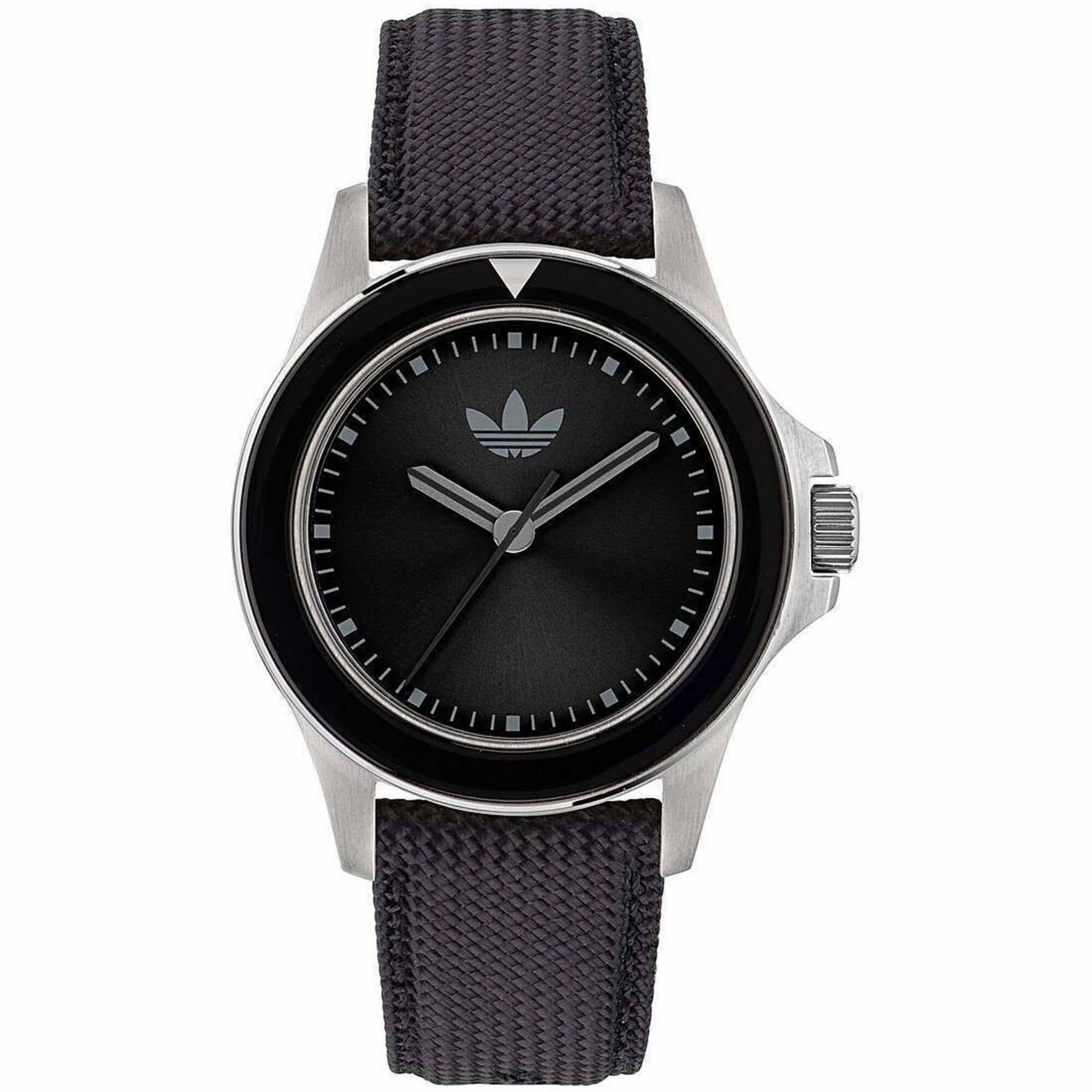    Men's Watch - Originals Quartz Silver Tone Case Black Fabric Strap | AOFH23016 men's watches best men's watches under $500 affordable men's watches men watches classic