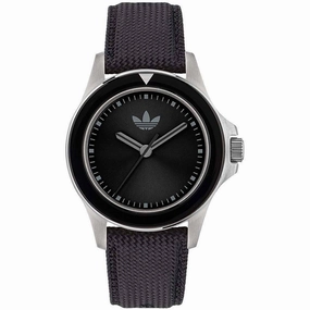    Men's Watch - Originals Quartz Silver Tone Case Black Fabric Strap | AOFH23016 men's watches best men's watches under $500 affordable men's watches men watches classic