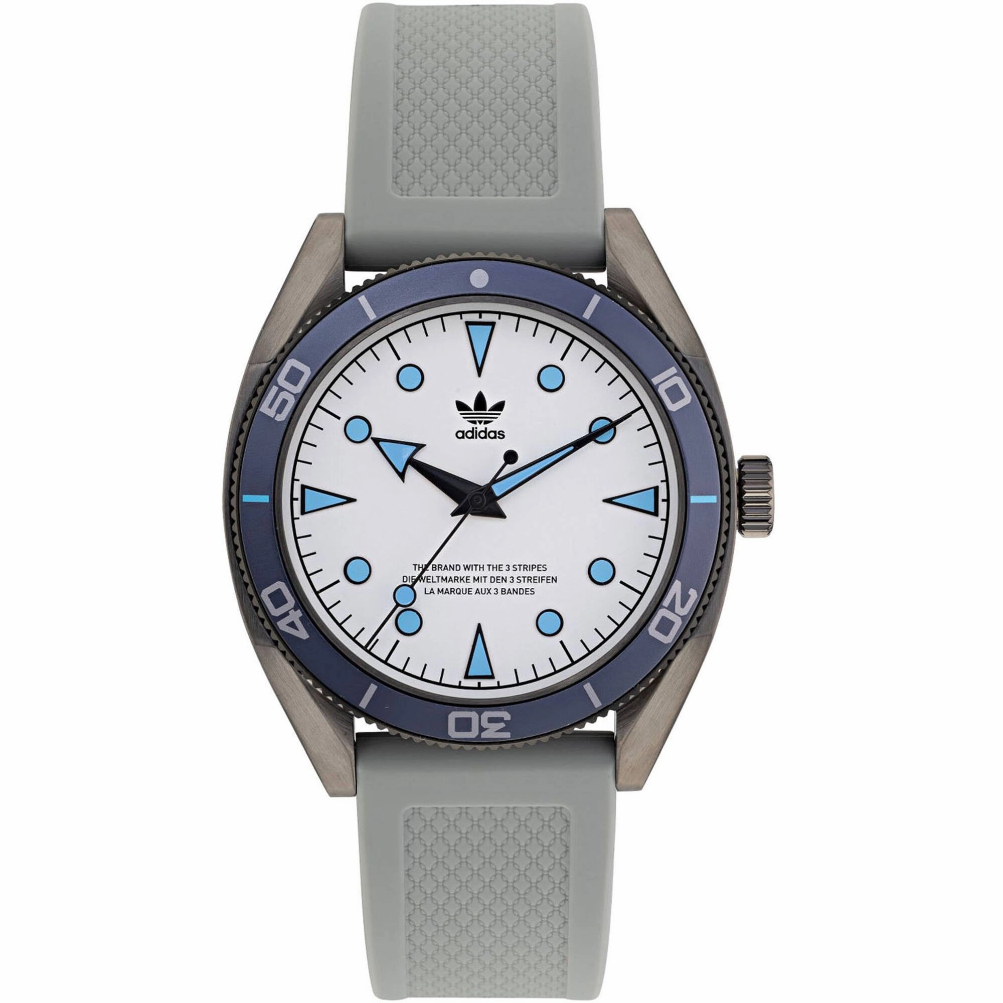    Men's Watch - Originals Quartz Silver Tone Dial Gray Rubber Strap | AOFH22003 men's watches best men's watches under $500 affordable men's watches men watches classic