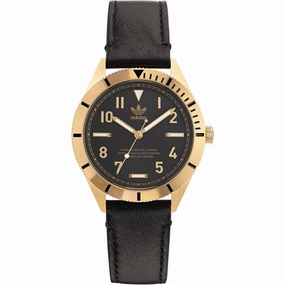   Men's Watch - Originals Quartz Yellow Gold Case Black Dial Strap | AOFH22504 men's watches best men's watches under $500 affordable men's watches men watches classic
