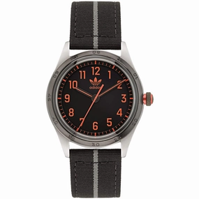    Men's Watch - Originals Silver Tone Case Black Dial Fabric Strap | AOSY22522 men's watches best men's watches under $500 affordable men's watches men watches classic