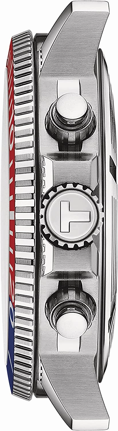    Mens    Seastar 1000 Quartz Chronograph 316L Stainless Steel case Swiss Quartz Watch, Grey, Stainless Steel, 22 (T1204171104103)