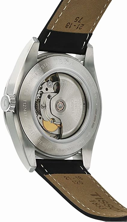    mens Gentleman Stainless Steel Dress Watch Black T1274071605100