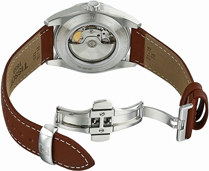    mens Gentleman Stainless Steel Dress Watch Brown T1274071604100