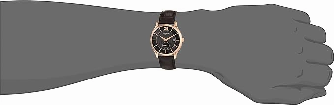    Mens Tradition Automatic Small Second 316L Stainless Steel case with Rose Gold PVD Coating Automatic Watch, Brown, Leather