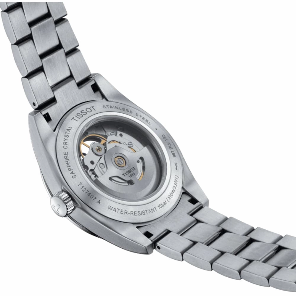    Powermatic Open Heart Silver Dial Stainless Steel Men Watch T1274071103101