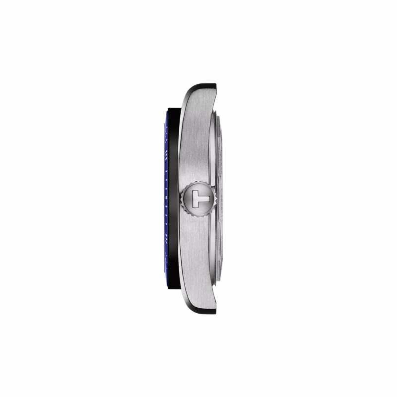    PR516 POWERMATIC 80 T1494071604100 38mm BLUE DIAL LEATHER STRAP WATCH