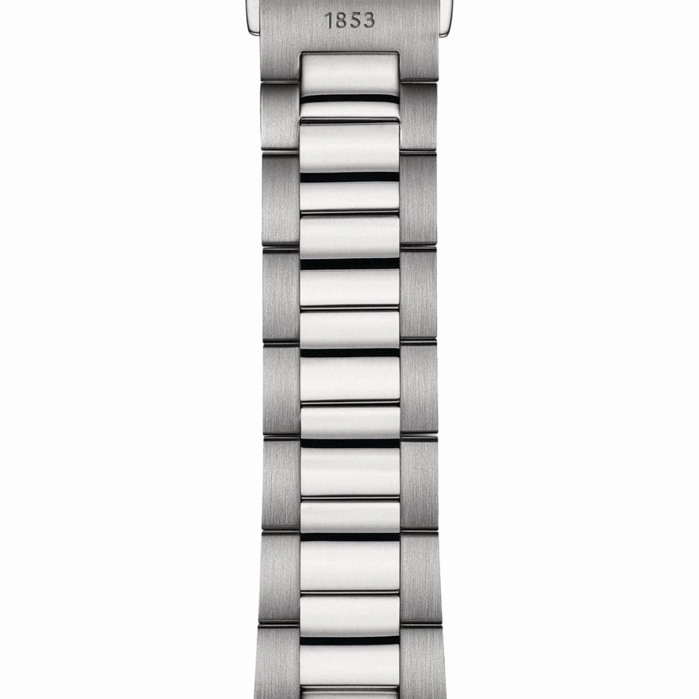    PR 100 Black Dial Silver Stainless Steel Strap Men Watch T1504101105100