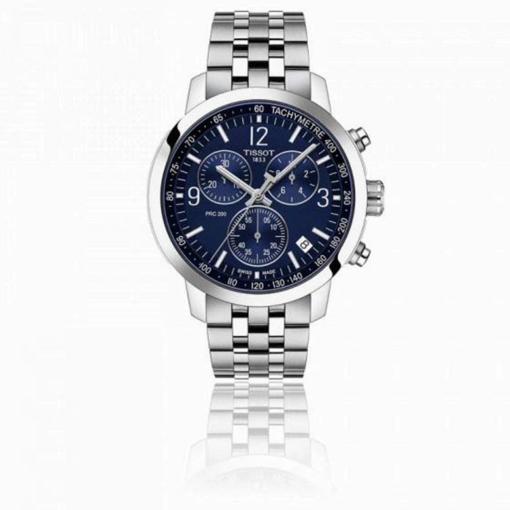    PRC T1144171104700 BLUE DIAL STAINLESS STEEL MEN'S WATCH