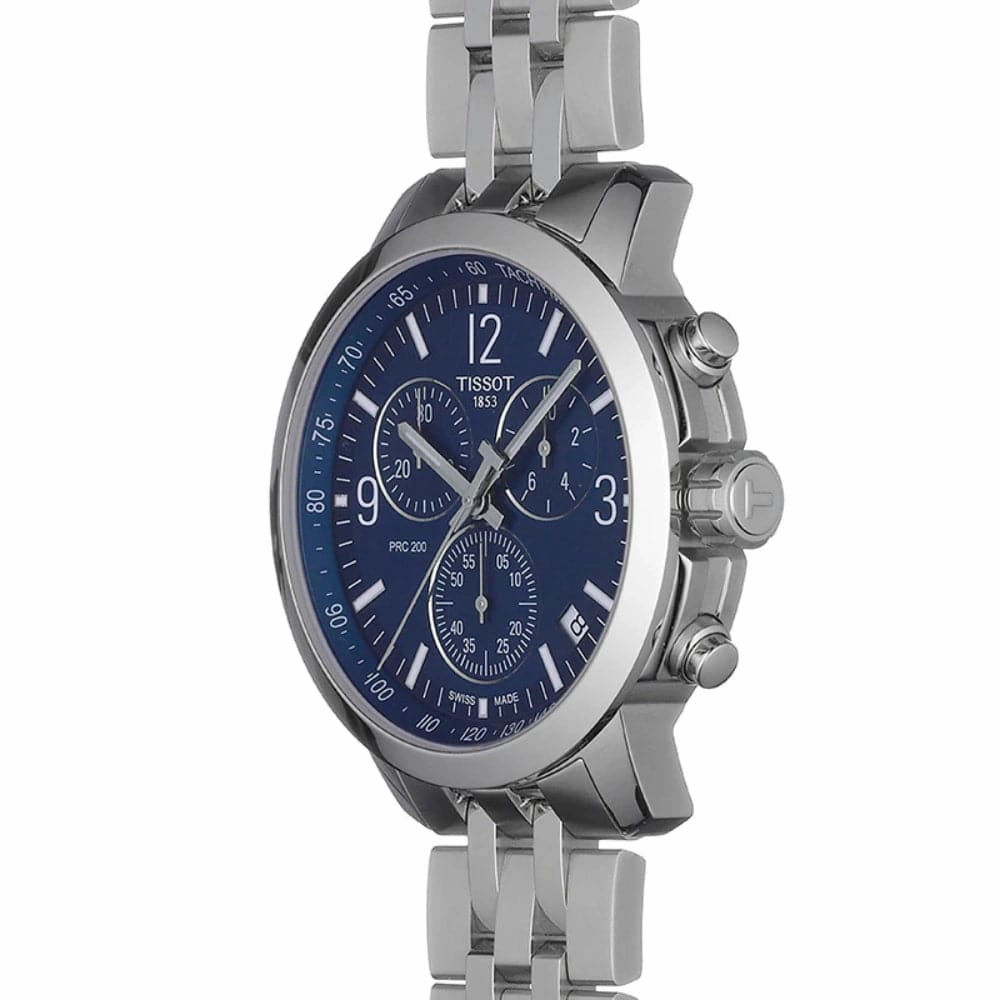    PRC T1144171104700 BLUE DIAL STAINLESS STEEL MEN'S WATCH
