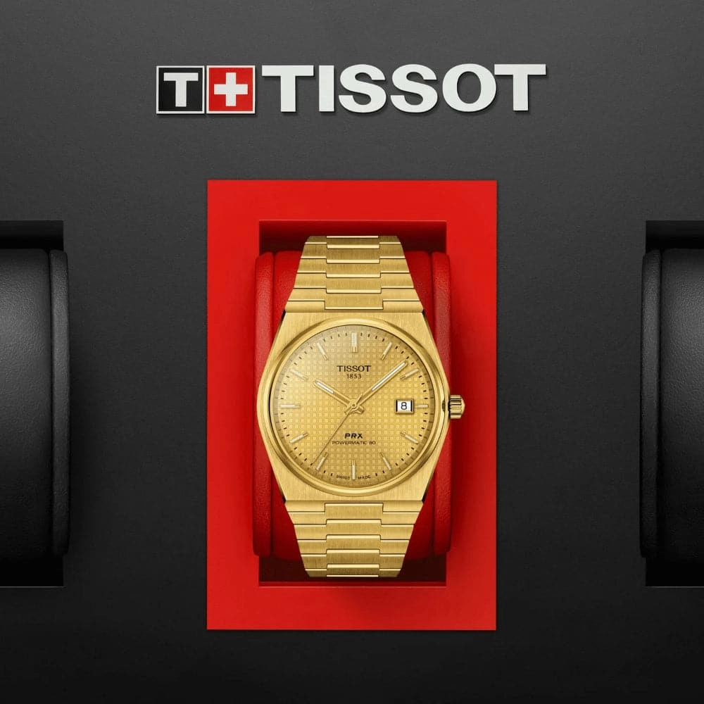    PRX Powermatic Gold Stainless Steel Strap Men Watch T1374073302100
