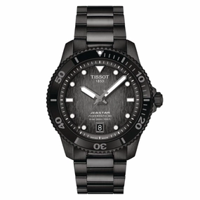    Seastar 1000 Powermatic 80 Black Stainless Steel Unisex Watch T1208073305100 timex watches for men,timex watches for women