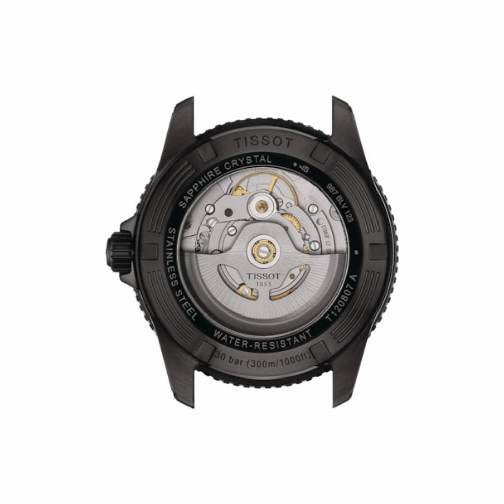    Seastar 1000 Powermatic 80 Black Stainless Steel Unisex Watch T1208073305100