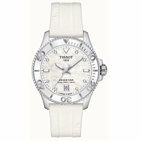    Seastar Mother Of Pearl White Silicone Unisex Watch T1202101711600 timex watches for men,timex watches for women