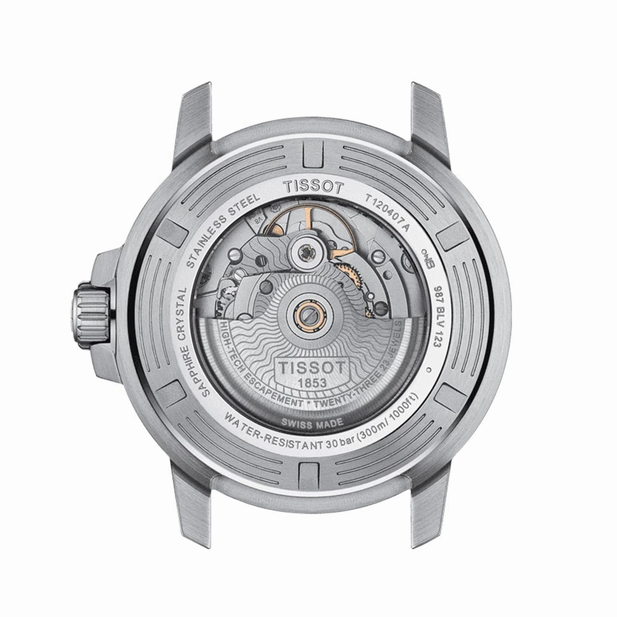    SEASTAR POWERMATIC 80 GREY DIAL STAINLESS STEEL MEN'S WATCH T1204071108101