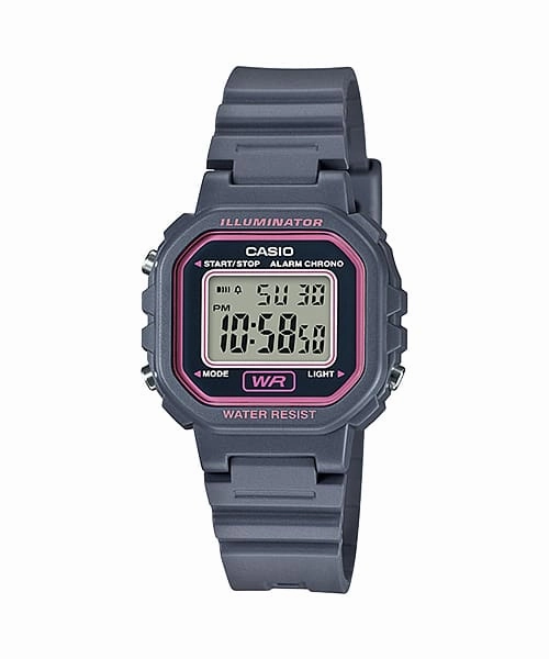    Standard Digital Black Resin Band Watch LA20WH-8A 