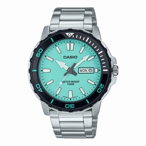   Standard Silver Stainless Steel Blue Dial Watch MTD125D-2A2 