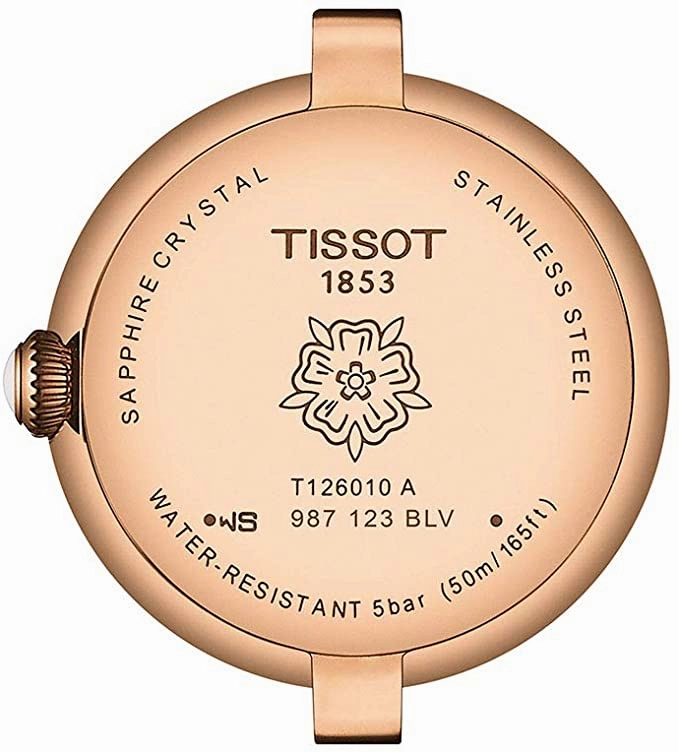    womens Bellissima 316L stainless steel case with rose gold PVD coating Dress Watch Brown T1260103601300