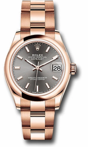   x Everose Gold Datejust 31 Watch - Domed Bezel - Rhodium Index Dial - Oyster Bracelet 278245 dkrhio Datejust watch for sale   x Datejust watch