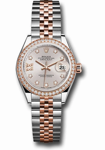   x Steel and Everose Gold   sor Lady-Datejust 28 Watch - Diamond Bezel - Sundust Diamond Star Dial - Jubilee Bracelet - 279381RBR su9dix8dj Datejust watch for sale   x Datejust watch