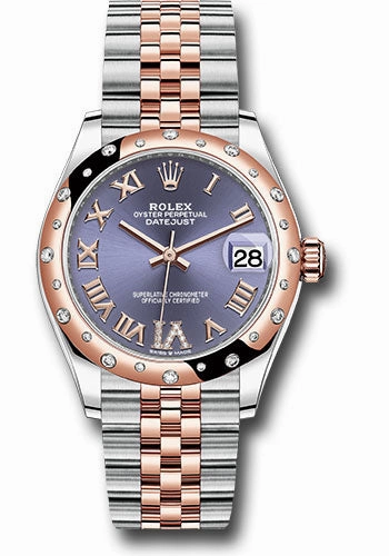   x Steel and Everose Gold Datejust 31 Watch - 24 Diamond Bezel - Chocolate Diamond Roman VI Dial - Jubilee Bracelet 278341RBR aubdr6j Datejust watch for sale   x Datejust watch