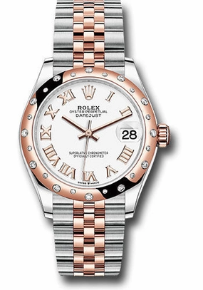   x Steel and Everose Gold Datejust 31 Watch - 24 Diamond Bezel - Ros Index Dial - Jubilee Bracelet 278341RBR wrj Datejust watch for sale   x Datejust watch