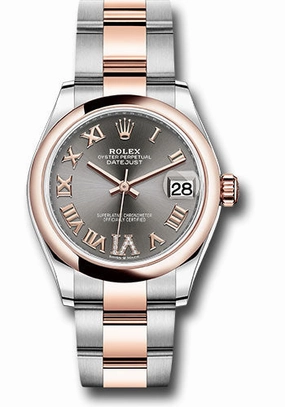   x Steel and Everose Gold Datejust 31 Watch - Domed Bezel - Mother-Of-Pearl Diamond Dial - Oyster Bracelet 278241 dkrhdr6o Datejust watch for sale   x Datejust watch