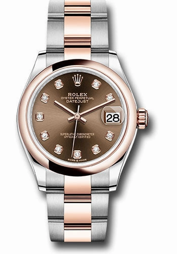  x Steel and Everose Gold Datejust 31 Watch - Domed Bezel - White Roman Dial - Oyster Bracelet 278241 chodo Datejust watch for sale   x Datejust watch