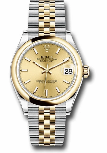   x Steel and Yellow Gold Datejust 31 Watch - Domed Bezel - Champagne Index Dial - Jubilee Bracelet 278243 chij Datejust watch for sale   x Datejust watch