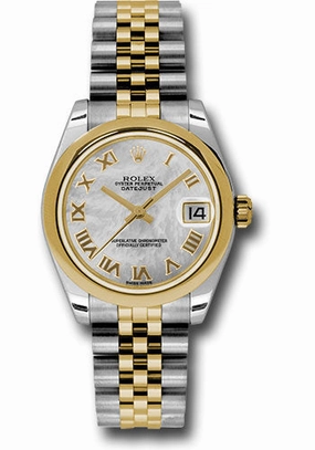   x Steel and Yellow Gold Datejust 31 Watch - Domed Bezel - Mother-Of-Pearl Roman Dial - Jubilee Bracelet 178243 mrj Datejust watch for sale   x Datejust watch