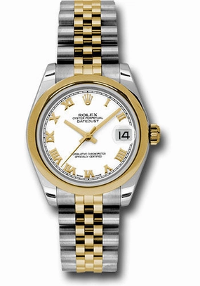   x Steel and Yellow Gold Datejust 31 Watch - Domed Bezel - White Roman Dial - Jubilee Bracelet 178243 wrj Datejust watch for sale   x Datejust watch