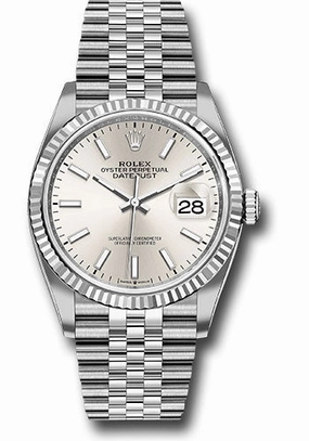   x Steel Datejust 36 Watch - Fluted Bezel - Silver Index Dial - Jubilee Bracelet - 126234 sij Datejust watch for sale   x Datejust watch