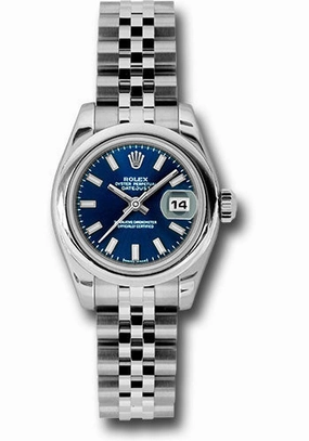   x Steel Lady-Datejust 26 Watch - Domed Bezel - Blue Index Dial - Jubilee Bracelet - 179160 bsj Datejust watch for sale   x Datejust watch