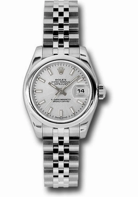   x Steel Lady-Datejust 26 Watch - Domed Bezel - Silver Index Dial - Jubilee Bracelet - 179160 ssj Datejust watch for sale   x Datejust watch