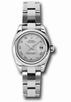   x Steel Lady-Datejust 26 Watch - Domed Bezel - Silver Roman Dial - Oyster Bracelet - 179160 sro Datejust watch for sale   x Datejust watch