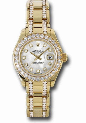   x Yellow Gold Lady-Datejust Pearlmaster 29 Watch - 32 Diamond Bezel - Mother-Of-Pearl Diamond Dial - 80298.74948 md Datejust watch for sale   x Datejust watch