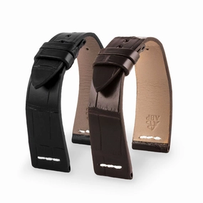 a??Rolex Sea Dweller - Leather watchband - Alligator (black, dark brown) Luxury watch bands Limited edition watch bands